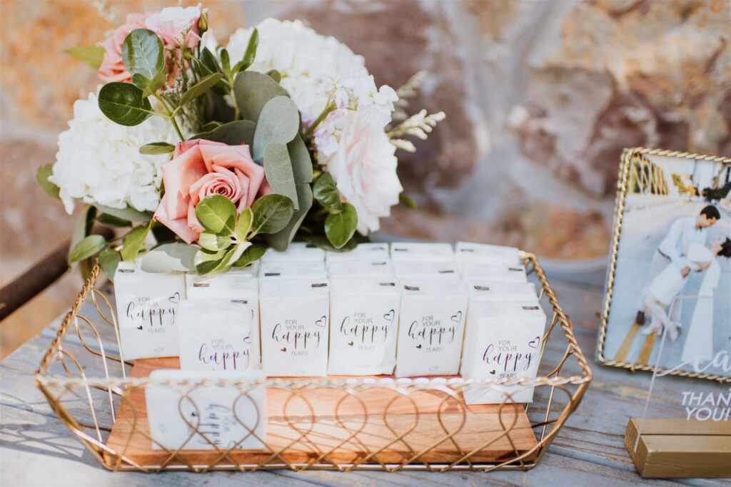 Thoughtful guest details and favors