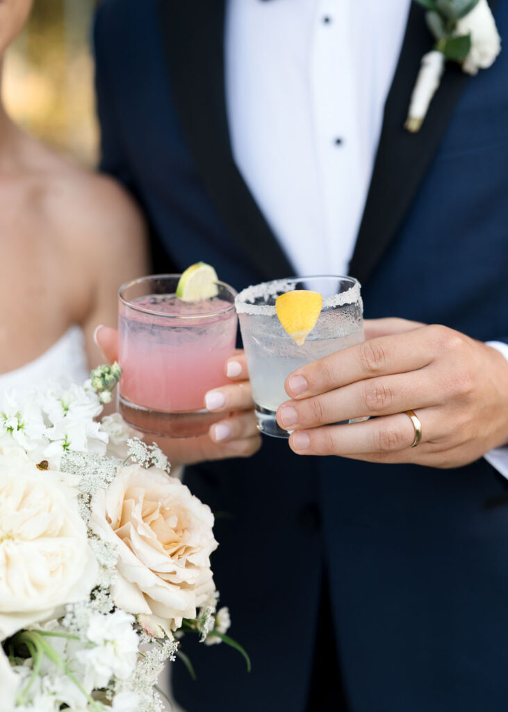 end of summer early fall cocktails at wedding reception