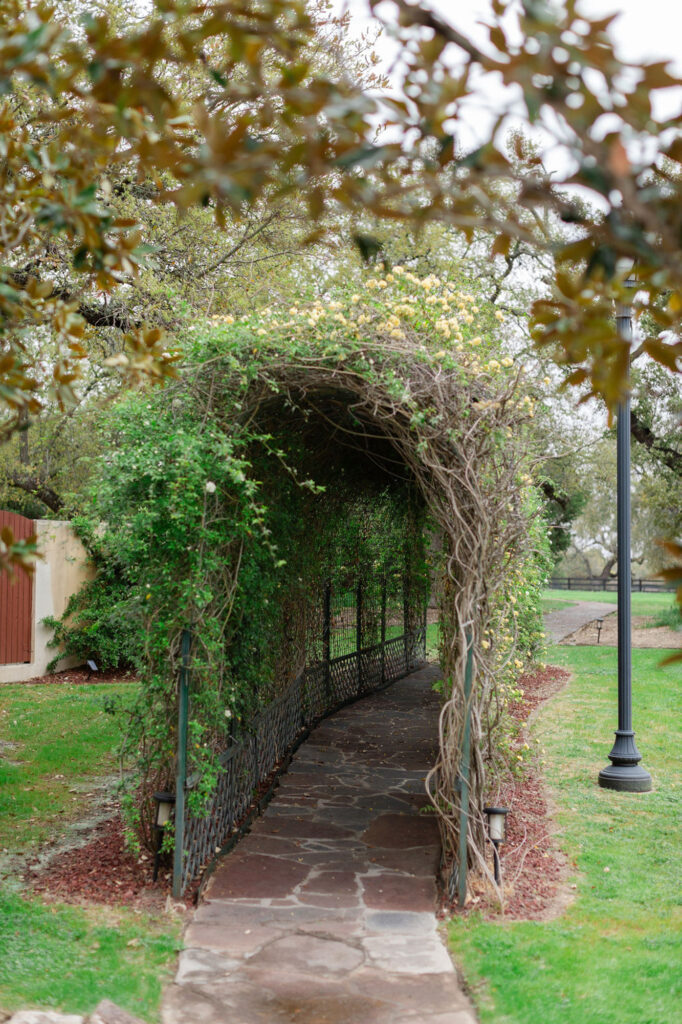 Botanical tunnel at Ma Maison, a wedding venue in Austin, Texas