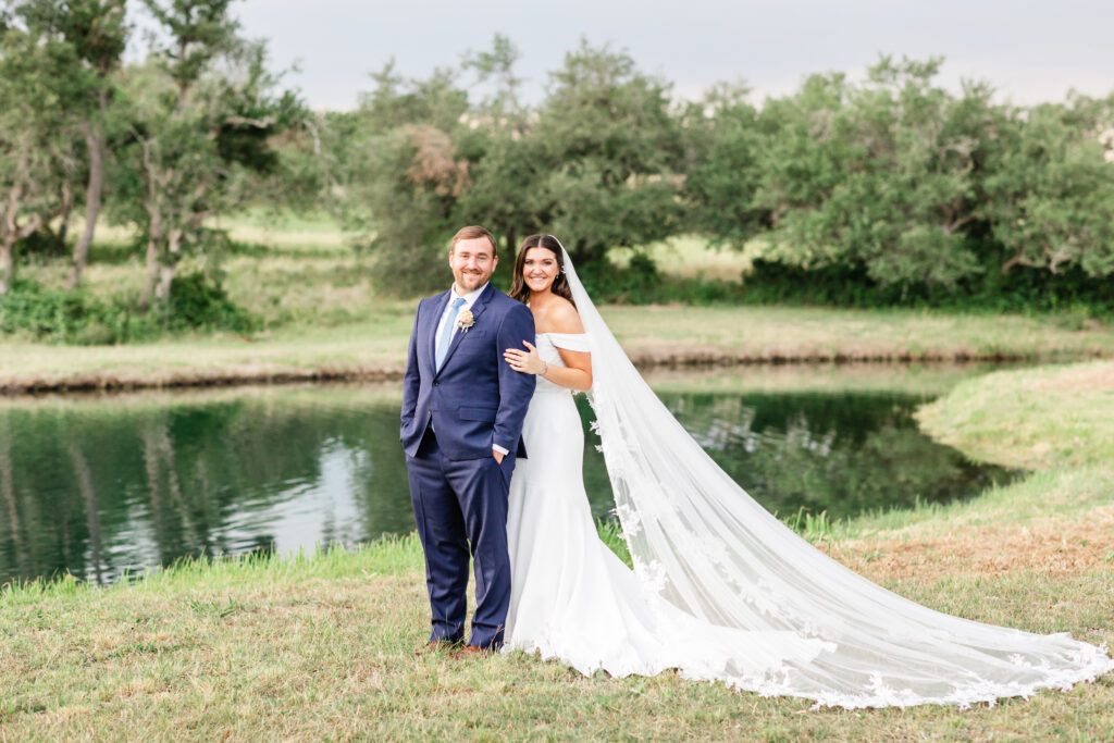 Lakeview wedding backdrop near Houston