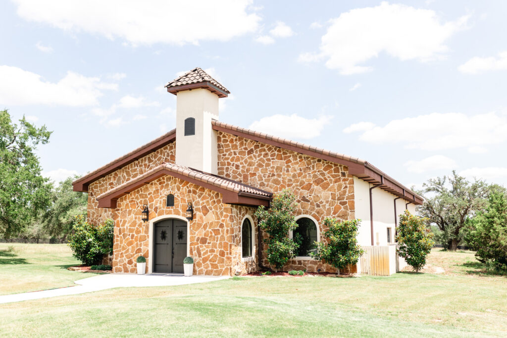 European style building at Ma Maison, a wedding venue in TX