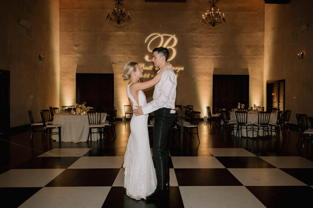 Private first dance moment planned perfectly by a Wedding Planner in Austin.
