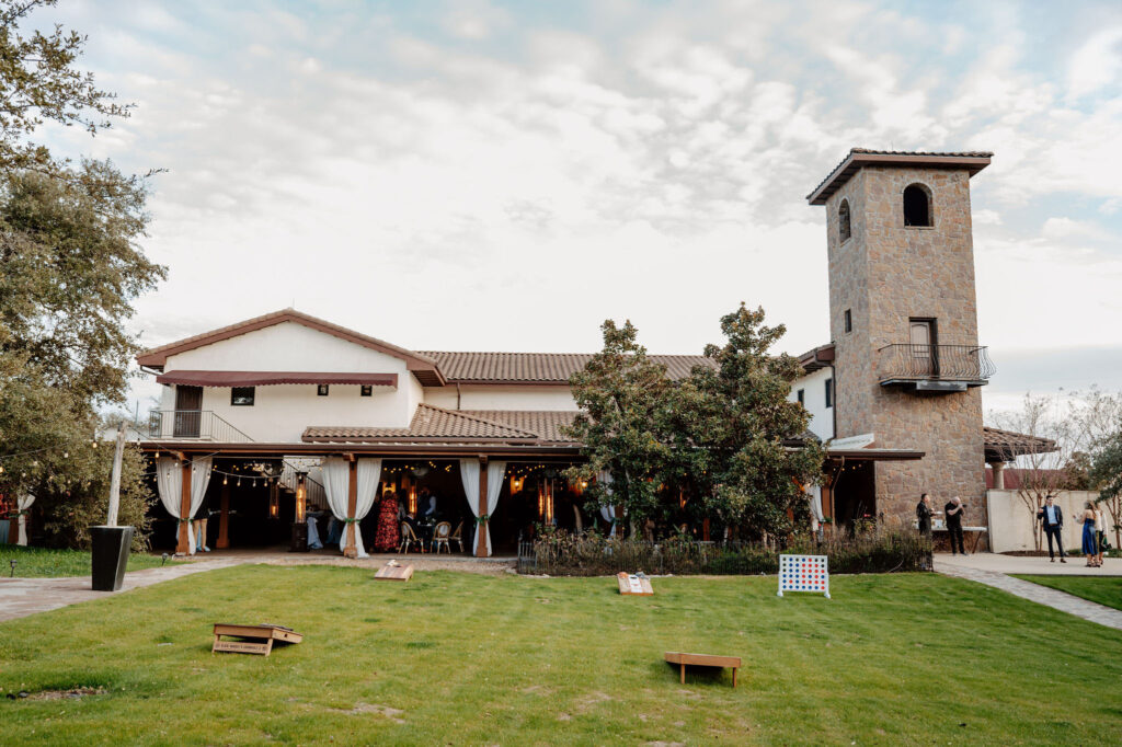 Spacious and beautifully decorated reception hall at Ma Maison, one of the Most popular wedding destination in Austin