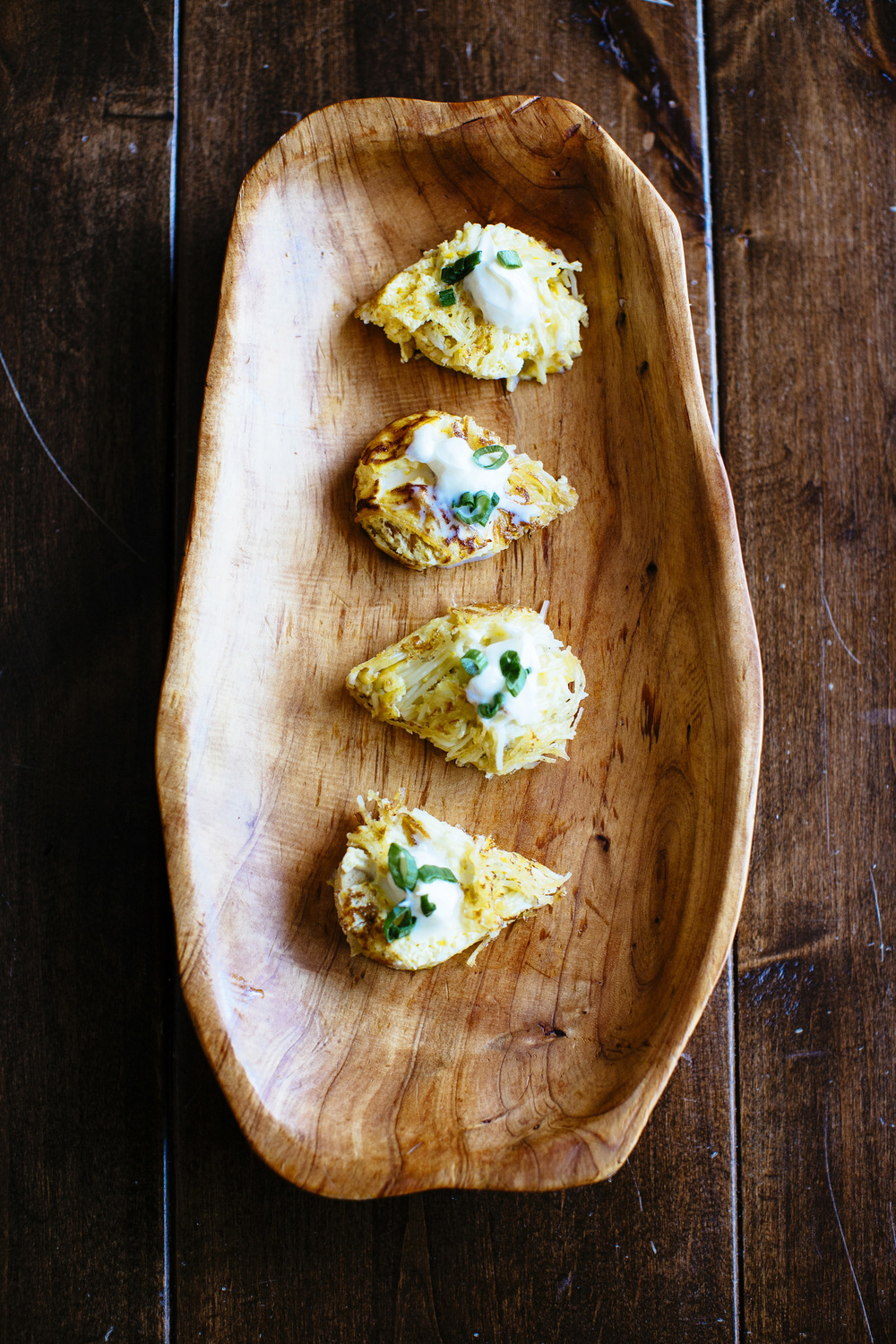 Angel Hair and Artichoke Frittata with Creme Fraiche and Chives