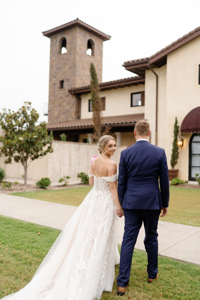 Romantic wedding moment highlighting venues