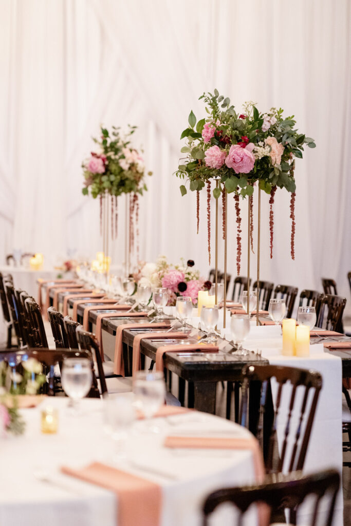 Romantic wedding design with floral décor