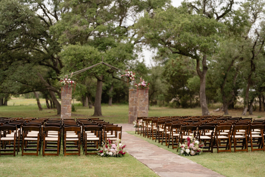 Scenic outdoor setup showcasing alternatives to wedding venues in Dallas